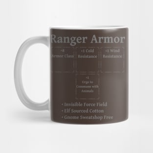 Ranger Armor: Role Playing DND 5e Pathfinder RPG Tabletop RNG Mug